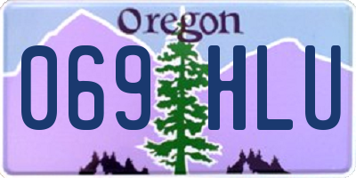 OR license plate 069HLU