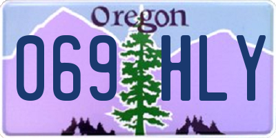 OR license plate 069HLY