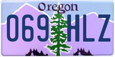 OR license plate 069HLZ