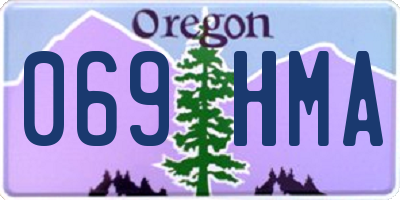 OR license plate 069HMA