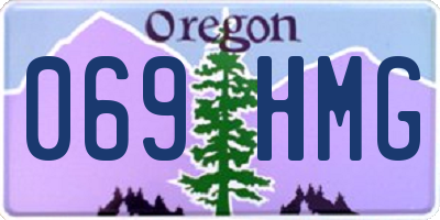 OR license plate 069HMG