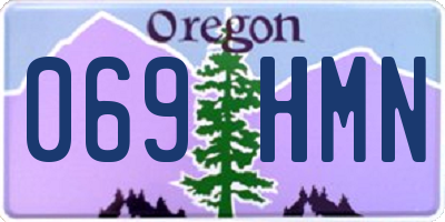 OR license plate 069HMN
