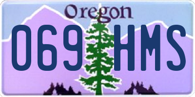 OR license plate 069HMS