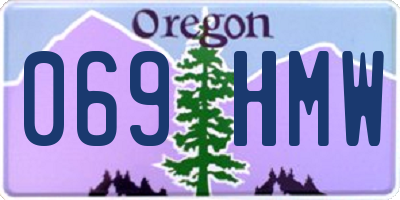 OR license plate 069HMW