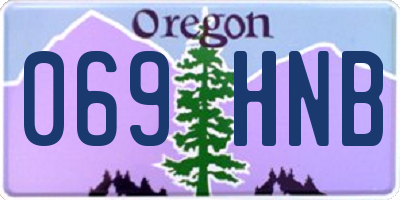OR license plate 069HNB
