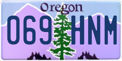 OR license plate 069HNM
