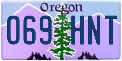 OR license plate 069HNT