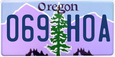OR license plate 069HOA