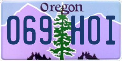 OR license plate 069HOI