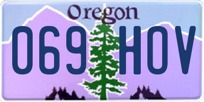 OR license plate 069HOV