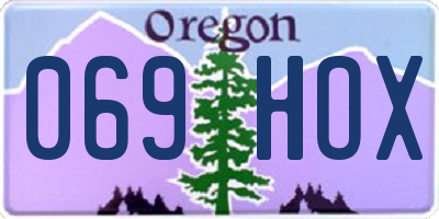 OR license plate 069HOX