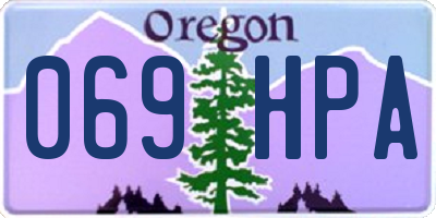 OR license plate 069HPA