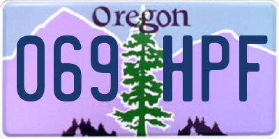 OR license plate 069HPF