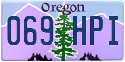 OR license plate 069HPI