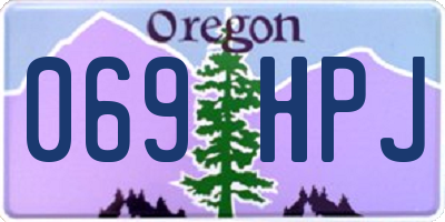 OR license plate 069HPJ