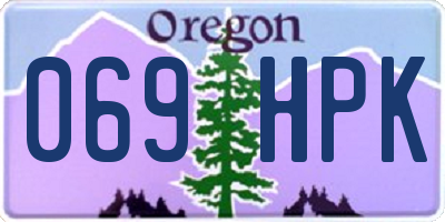 OR license plate 069HPK