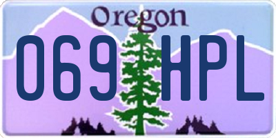 OR license plate 069HPL