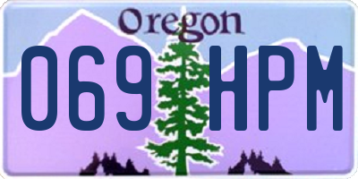 OR license plate 069HPM