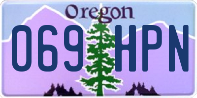 OR license plate 069HPN