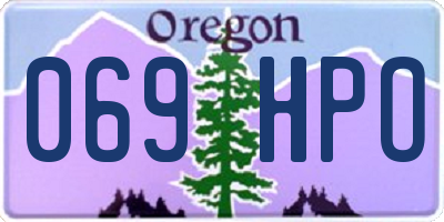 OR license plate 069HPO