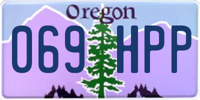OR license plate 069HPP