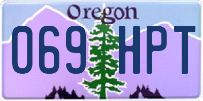 OR license plate 069HPT