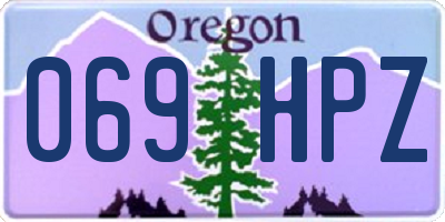 OR license plate 069HPZ