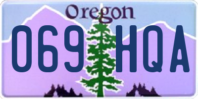 OR license plate 069HQA
