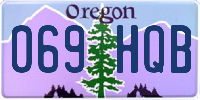 OR license plate 069HQB