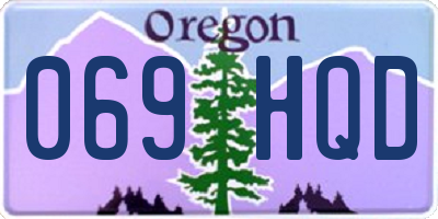 OR license plate 069HQD