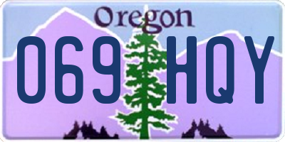 OR license plate 069HQY