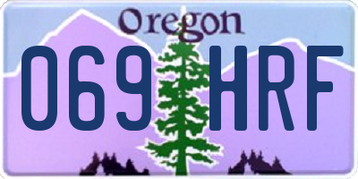 OR license plate 069HRF