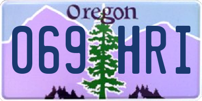 OR license plate 069HRI