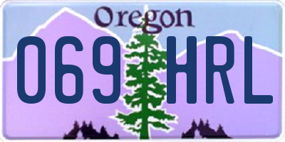 OR license plate 069HRL