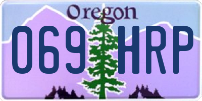 OR license plate 069HRP