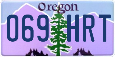 OR license plate 069HRT