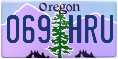 OR license plate 069HRU