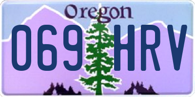 OR license plate 069HRV