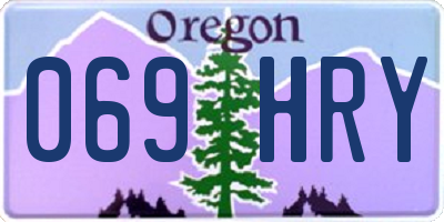 OR license plate 069HRY
