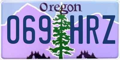 OR license plate 069HRZ