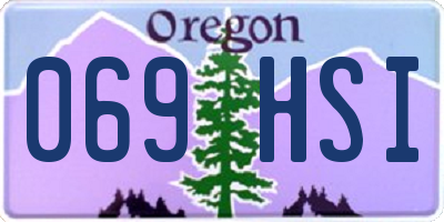 OR license plate 069HSI