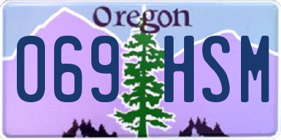 OR license plate 069HSM