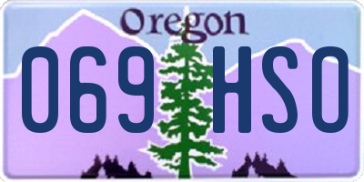 OR license plate 069HSO