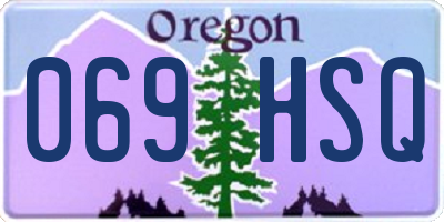 OR license plate 069HSQ