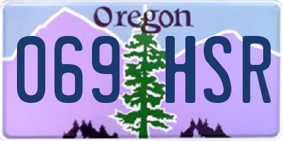 OR license plate 069HSR