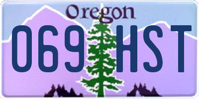 OR license plate 069HST
