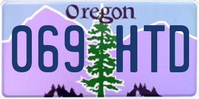 OR license plate 069HTD