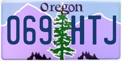 OR license plate 069HTJ