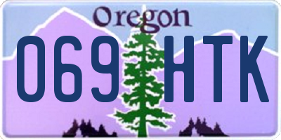 OR license plate 069HTK