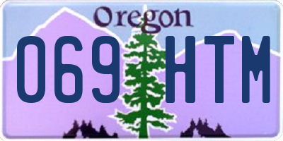 OR license plate 069HTM